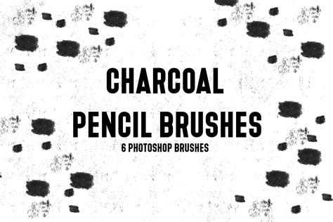 Charcoal Pencil Photoshop Brushes скачать бесплатно