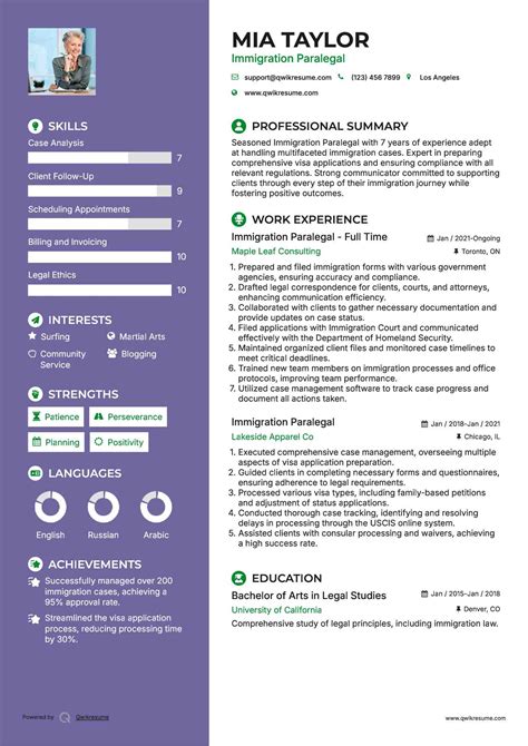 10+ Immigration Paralegal Resume Samples & Templates for 2025