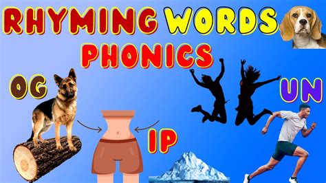 Rhyming Words with Phonics | One Syllable Words | Toddlers ...