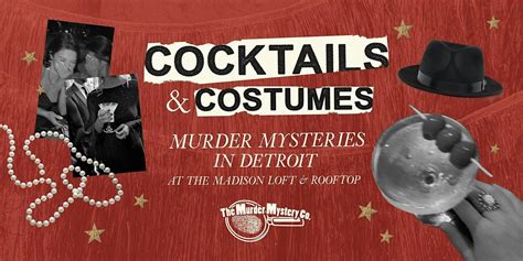 Cocktails & Costumes: A M**der Mystery Rooftop Experience in Detroit ...