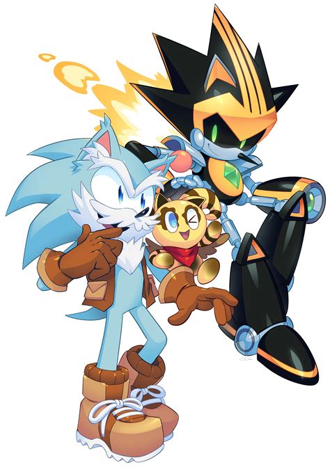 shard the metal sonic, charles the hedgehog, and muttski (sonic and 1 ...