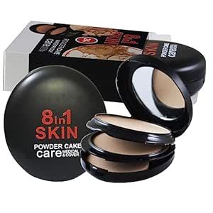Buy Wonder 8 in 1 Compact with Mirror and Powder Puff | Oil and Sweat ...