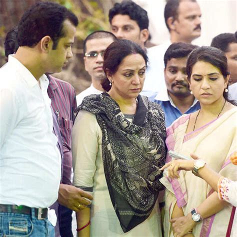 Rahul Mahajan, actress Hema Malini and BJP leader Shaina NC during the ...
