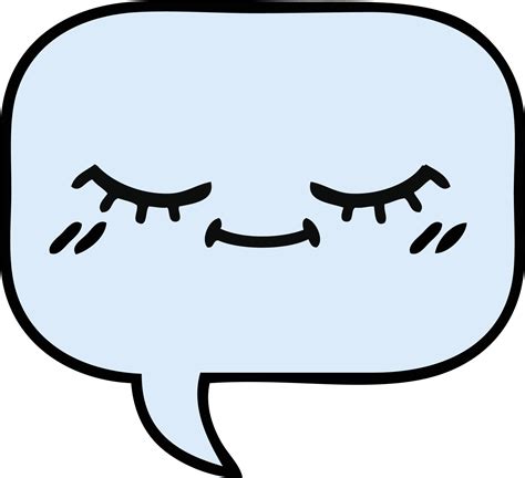 cute cartoon speech bubble 19854829 Vector Art at Vecteezy