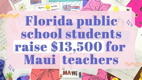 Florida public school students raise $13,500 for Maui teachers ...