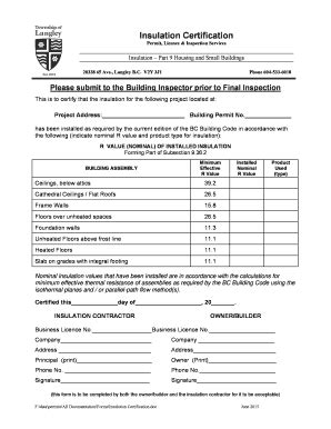 Building Permit Application Checklist - Township Of Langley - Fill and ...