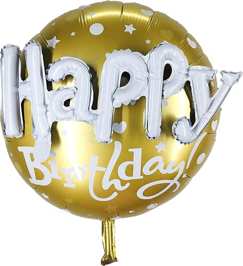 AMFIN® (16 Inch) Happy Birthday Letter Foil Balloon Birthday Party ...