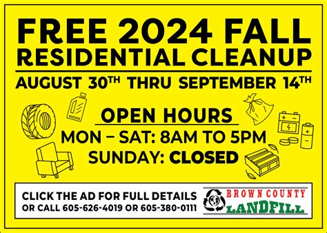 Brown County Landfill's Spring Cleanup To Begin April 26 With A Change ...