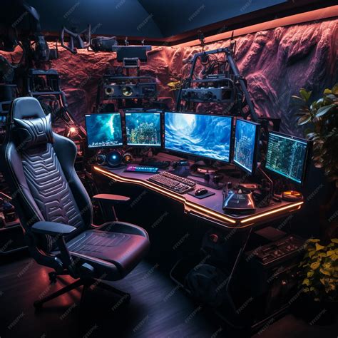 Premium Photo | Ultimate gaming computer desktop setup