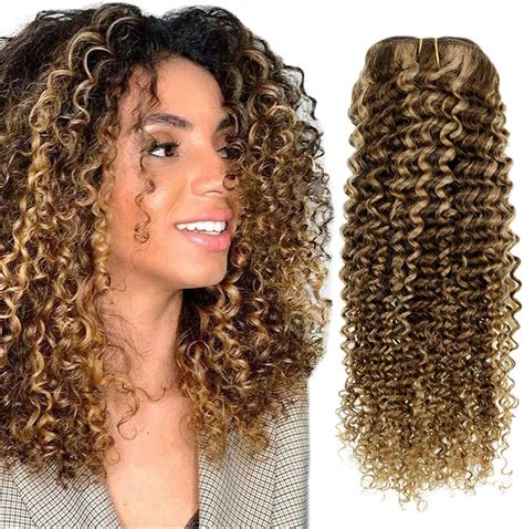 Hetto 14 Inch Clip in Hair Extensions Human Hair Natural Clip in Curly ...