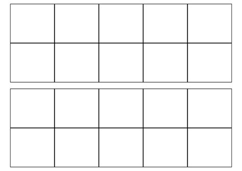 Blank Double Ten Frame - 10 Free PDF Printables | Printablee
