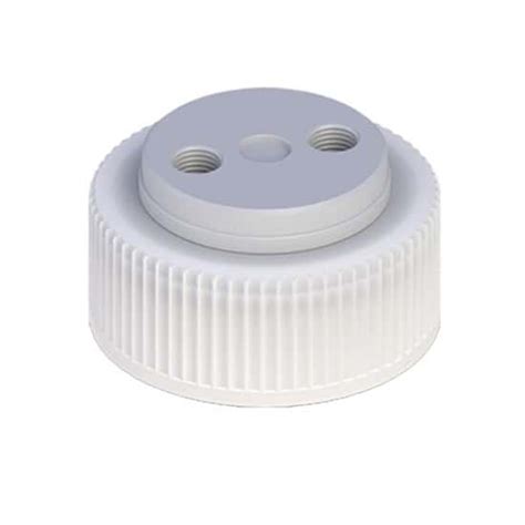 Cole-Parmer VapLock™ Solvent Delivery Cap w/ Viton Air Inlet Valve, Two ...