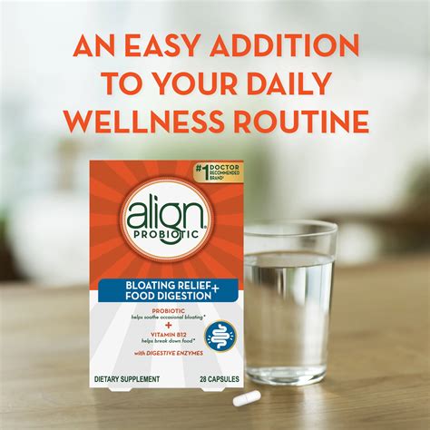 Align Probiotic Bloating Relief + Food Digestion Capsules | Align