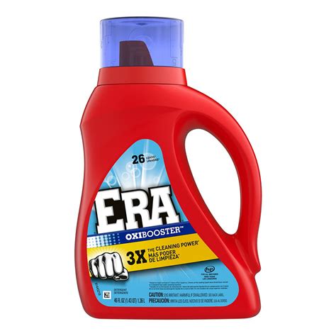 Era Oxibooster Liquid Laundry Detergent, 46 Oz, 6 Pack
