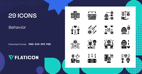 Behavior Icon Pack | Solid | 29 .SVG Icons