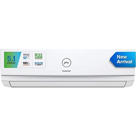 Godrej 1 Ton 3 Star, 5-In-1 Convertible Cooling, Inverter Split AC ...