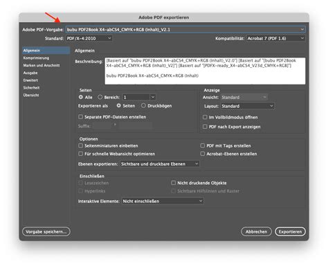 Image result for InDesign PDF Export Settings
