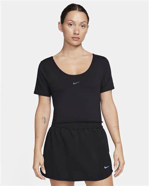 Nike One Classic Women's Dri-FIT Short-Sleeve Cropped Twist Top. Nike UK