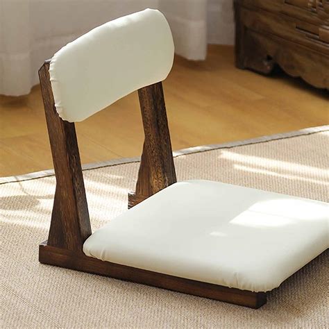 Japanese-Style Floor Chair Solid Wood Back Chair, Tatami Seat, Lazy ...
