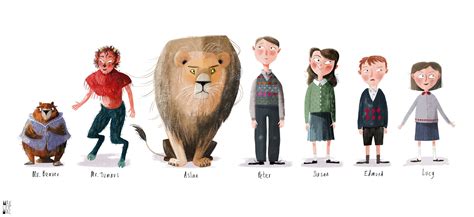 Narnia Print - Characters From the Lion, the Witch and the Wardrobe A3 ...