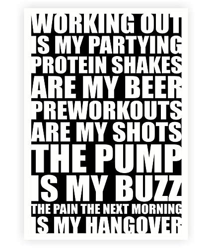 LAB NO 4 Working Out is My Partying Protein Shakes are My Beer Gym ...