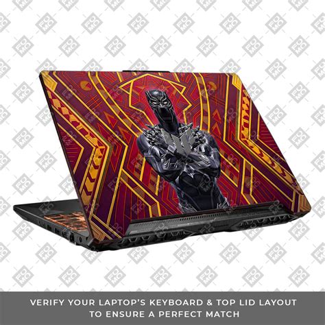 Wakanda Royal Power Asus TUF F15 FX506 & A15 FA506 3D Laptop Skin