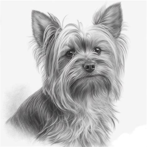 How To Draw A Realistic Yorkie