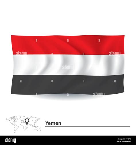 Flag of Yemen - vector illustration Stock Vector Image & Art - Alamy