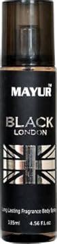 Buy Mayur Black London Body Spray 135ml No Gas Body Spray - For Men ...