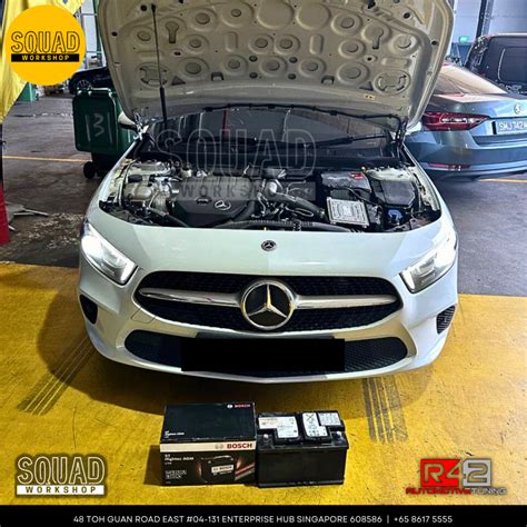 Mercedes Benz A180 AGM Bosch Battery with Coding • SQUAD WORKSHOP