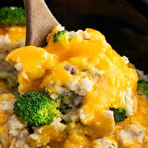Crock Pot Chicken Broccoli Rice Casserole