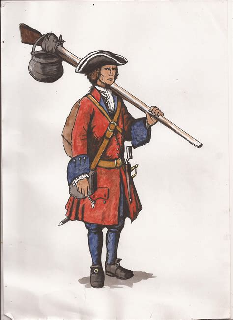 British soldier on the march, 1702-11 | Drawing people, Historical ...