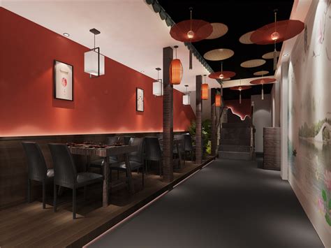 金山碧海复式新中式餐厅背景墙装修效果图_太平洋家居网图库