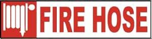 SAFETY SIGN STICKER |Fire Hose LL | 457 MM X 304 MM : Amazon.in ...