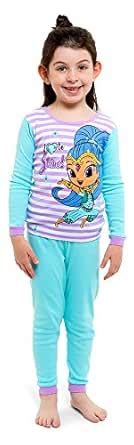 Buy Nickelodeon Big Girls' Shimmer and Shine 4-Piece Pajama Set ...