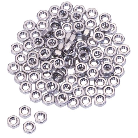Shapenty 100PCS 3mm Small Stainless Steel Female Thread Hex Screw Nut ...