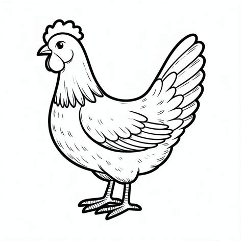 Hen coloring pages - ColoringLib