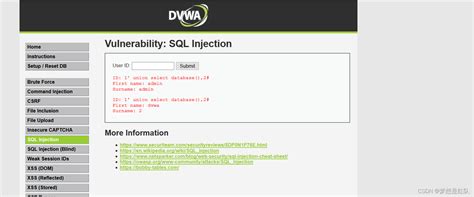 Image result for Dvwa SQL User