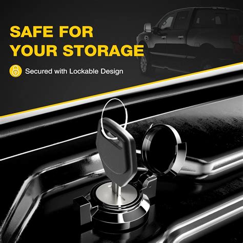 Buy YHTAUTO Driver Side Truck Bed Storage Tool Box Upto 33 LBS Lockable ...