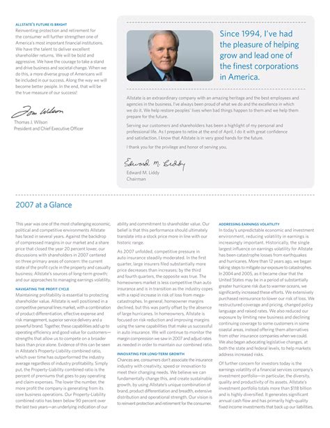 allstate2007 Summary Annual Report | PDF