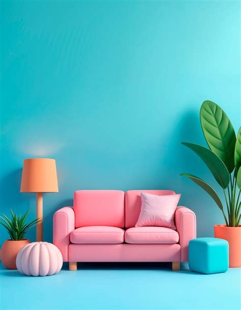 3d interior design wallpaper | AI-generated image