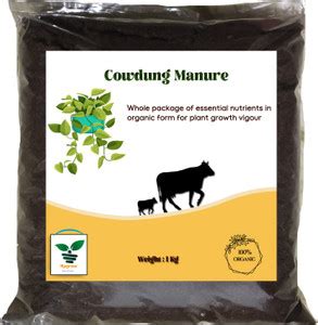 HYGROW Organic cow dung manure, 100 percent natural bio fertilizer ...