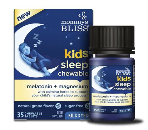 Mommys Bliss Kids Sleep Chewables with Melatonin + Magnesium, 3+ Years, 35 Ct, - Walmart.com ...