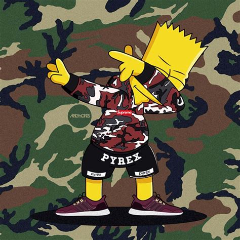 [100+] Supreme Bart Simpson Wallpapers | Wallpapers.com