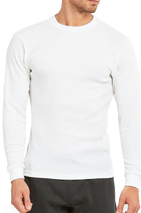 Top Pro Men's Classic Waffle Knit Heavyweight Cotton Long Sleeve ...