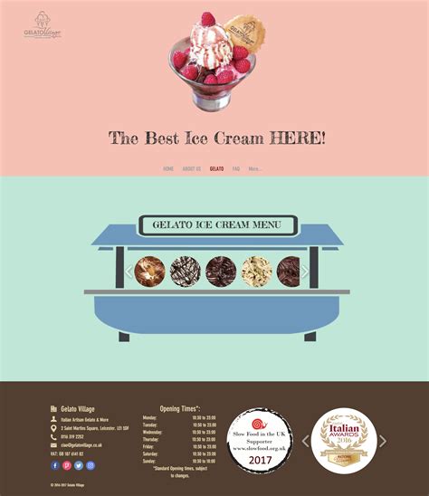 Gelato Village冰淇淋网站设计|网页|企业官网|Fairymother - 原创作品 - 站酷 (ZCOOL)