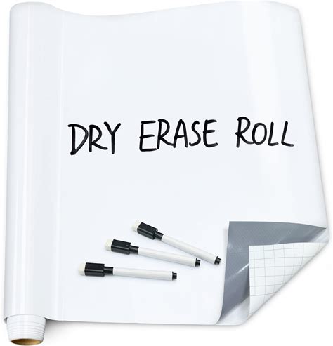 Amazon.com : SATINIOR Dry Erase Wallpaper White Board Stickers Dry ...