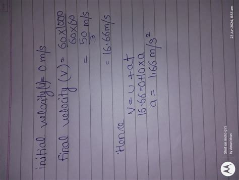 II. Short answer questions: (2 marks)1) Calculate acceleration if any ...