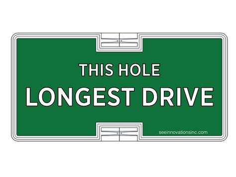 Longest Drive Sign at Petra Webster blog