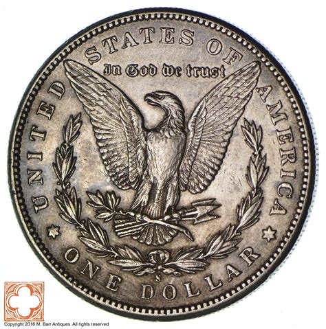 TOUGH - 1896-S Morgan Silver Dollar - Shiny! Better Grade - Big Retail ...